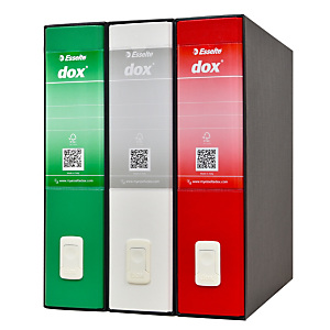 Esselte Registratore archivio A4 Dox 2 con custodia, Colori Bandiera Italiana (confezione 3 pezzi) Esselte Registratore archivio A4 Dox 2 con custodia, Colori Bandiera Italiana (confezione 3 pezzi)