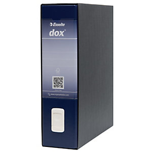 ESSELTE Registratore archivio Dox Classic, Formato Commerciale, Dorso 8 cm, Cartone, Blu