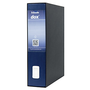 ESSELTE Registratore archivio Dox Classic, Formato Protocollo, Dorso 8 cm, Cartone, Blu