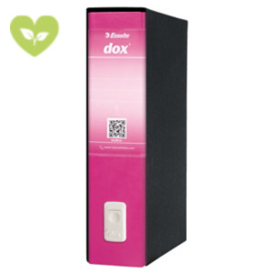 ESSELTE Registratore archivio Dox Classic, Formato Protocollo, Dorso 8 cm, Cartone, Fucsia ESSELTE Registratore archivio Dox Classic, Formato Protocollo, Dorso 8 cm, Cartone, Fucsia