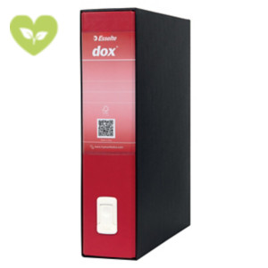 ESSELTE Registratore archivio Dox Classic, Formato Protocollo, Dorso 8 cm, Cartone, Rosso ESSELTE Registratore archivio Dox Classic, Formato Protocollo, Dorso 8 cm, Cartone, Rosso