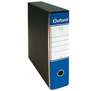 ESSELTE Registratore archivio Oxford, Formato Commerciale, Dorso 8 cm, Cartone, Blu