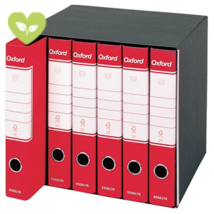 ESSELTE Registratore archivio Oxford, Formato Protocollo, Dorso 5 cm, Cartone, Rosso (gruppo 6 pezzi) ESSELTE Registratore archivio Oxford, Formato Protocollo, Dorso 5 cm, Cartone, Rosso (gruppo 6 pezzi)