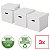 ESSELTE Scatola archivio Cube con coperchio removibile, 32 x 36,5 x 31,5 cm, Bianco (confezione 3 pezzi) - 4