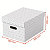 ESSELTE Scatola archivio Medium con coperchio removibile, 26,5 x 36,5 x 20,5 cm, Bianco (confezione 3 pezzi) - 3