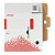 ESSELTE Scatola archivio Speedbox - dorso 8 cm - 35x25 cm - bianco e rosso - 5