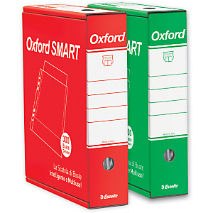 ESSELTE Scatola Oxford Smart con 300 buste a foratura universale De Luxe 22 x 30 cm, Polipropilene, Finitura liscia, Trasparente ESSELTE Scatola Oxford Smart con 300 buste a foratura universale De Luxe 22 x 30 cm, Polipropilene, Finitura liscia, Trasparente