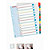 Esselte Separadores numéricos 1-12, A4+, cartón, 12 pestañas, colores surtidos - 1