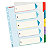 Esselte Separadores numéricos 1-5, A4+, cartón, 5 pestañas, colores surtidos - 3