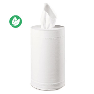 Essuie-tout double épaisseur pure Ouate - 200 feuilles - Blanc - Lot de 12 bobines de 50 m Essuie-tout double épaisseur pure Ouate - 200 feuilles - Blanc - Lot de 12 bobines de 50 m