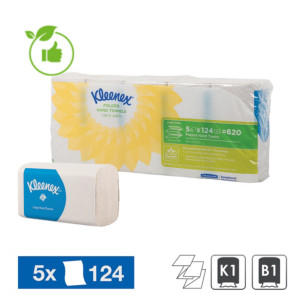 Essuie-mains enchevêtrés Kleenex Ultra, 5 paquets de 124