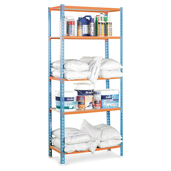 Estante cargas médias 900x400x1800 mm cor cinzenta - 1