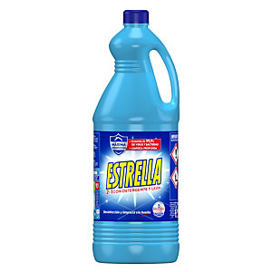 ESTRELLA 2 en 1 Lejía con Detergente Azul, 2,87 L
