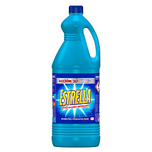 ESTRELLA Azul, Lejía con detergente, 2,7 litros