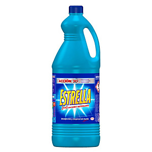 ESTRELLA Azul, Lejía con detergente, 2,7 litros ESTRELLA Azul, Lejía con detergente, 2,7 litros