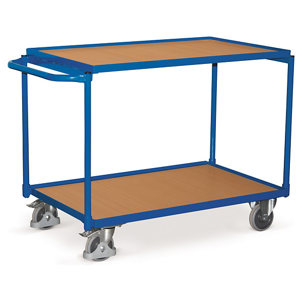 Etagewagen met horizontaal handvat en 2 legborden 1175 x 625 x 850 mm - 1