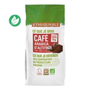 Ethiquable Café moulu Équateur, Arabica, sachet, 1 kg