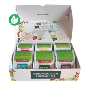 Ethiquable Thé Bio et équitable noir et vert - Coffret assortiment de 60 sachets Ethiquable Thé Bio et équitable noir et vert - Coffret assortiment de 60 sachets