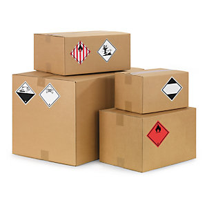 Etichette adesive per il trasporto di materiali pericolosi