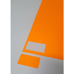 Etichette adesive permanenti, 47,5 x 25,5 mm, 100 fogli, 44 etichette per foglio, Arancio Fluo