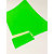 Etichette adesive permanenti, 70 x 31 mm, 100 fogli, 27 etichette per foglio, Verde Fluo - 1
