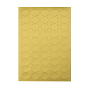 Etichette adesive permanenti stampabili ovali, 36 x 26 mm, Carta satinata, Oro (confezione 100 fogli da 50 etichette) Etichette adesive permanenti stampabili ovali, 36 x 26 mm, Carta satinata, Oro (confezione 100 fogli da 50 etichette)