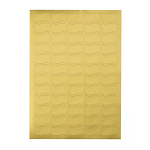 Etichette adesive permanenti stampabili sagomate, 45 x 21 mm, Carta satinata, Oro (confezione 100 fogli da 48 etichette)