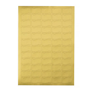 Etichette adesive permanenti stampabili sagomate, 45 x 21 mm, Carta satinata, Oro (confezione 100 fogli da 48 etichette) Etichette adesive permanenti stampabili sagomate, 45 x 21 mm, Carta satinata, Oro (confezione 100 fogli da 48 etichette)