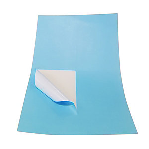Etichette adesive removibili, 99,1 x 143,5 mm, 100 fogli, 4 etichette per foglio, Blu