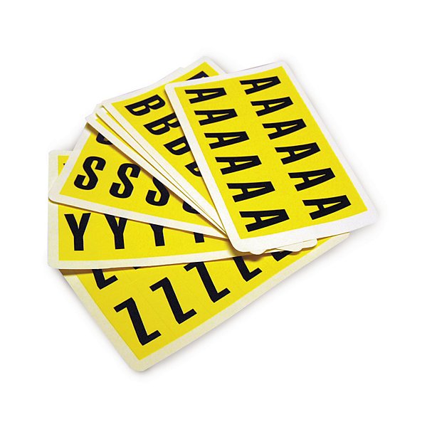 Etichette adesive rimovibili per scaffalature con lettere da A a Z - 2