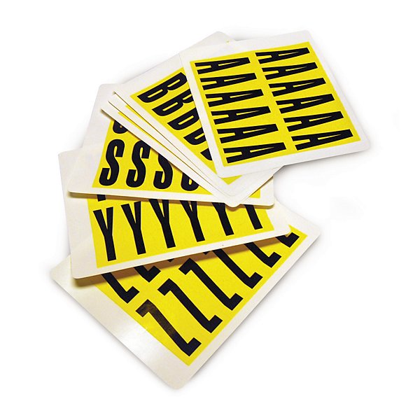 Etichette adesive rimovibili per scaffalature con lettere da A a Z - 3
