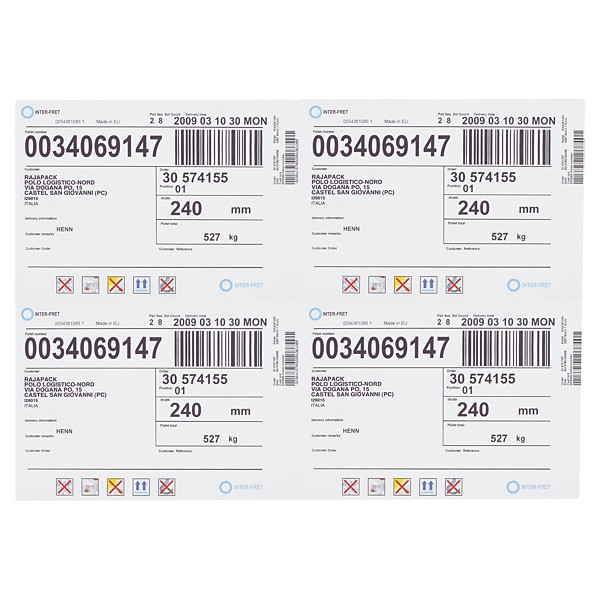 Etichette adesive stampabili extra resistenti