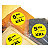 Etichette adesive stampabili rotonde in carta fluorescente TICO - 2
