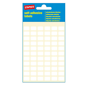 Etichette autoadesive, 8 mm x 12 mm, 66 etichette per foglio, Bianco (confezione da 7 fogli) Etichette autoadesive, 8 mm x 12 mm, 66 etichette per foglio, Bianco (confezione da 7 fogli)