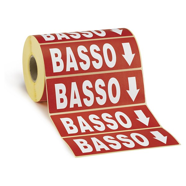 Etichette segnaletiche con stampa 4 simboli, keep dry - 12