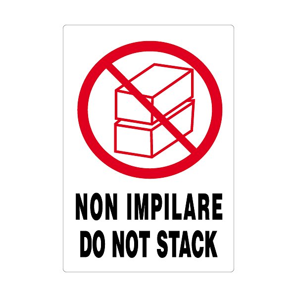 Etichette segnaletiche con stampa 4 simboli, keep dry - 6