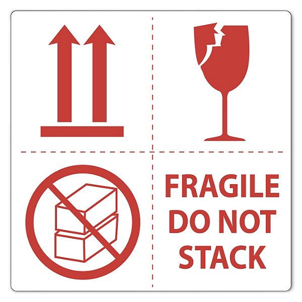 Etichette segnaletiche con stampa frecce rosse - 8