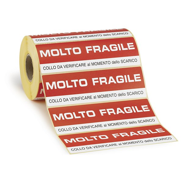 Etichette segnaletiche con stampa frecce rosse - 2