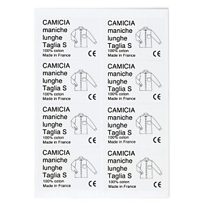 Etichette stampabili in poliestere trasparente per stampanti laser