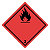 Etikett for farlig gods til vei- og lufttransport - brannfarlig gass - 1