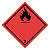 Etikett for farlig gods til vei- og lufttransport - brannfarlig gass - 4