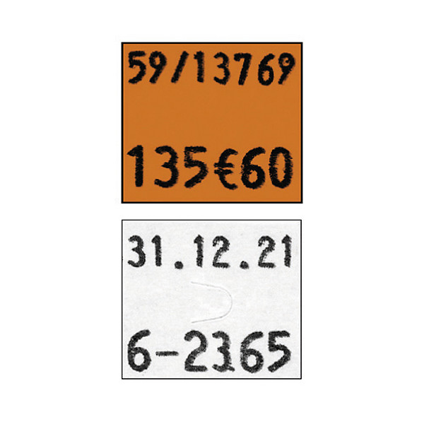 Etiketten voor prijstang PBDUO16