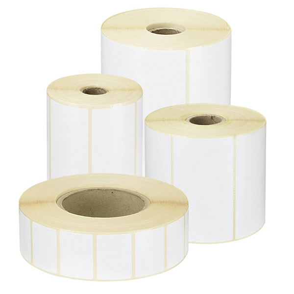 Etiqueta adesiva de transferência térmica 51 x 25mm diâmetro interior mandril 25mm - 1