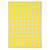 Etiquetas adesivas redondas de cor amarela 15mm - 1