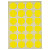 Etiquetas adhesivas redondas en color amarillo 30mm - 1