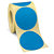 Etiquetas adhesivas redondas en color azul reposicionables diámetro 70mm - 1