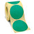 Etiquetas adhesivas redondas en color verde reposicionables diámetro 70mm - 1