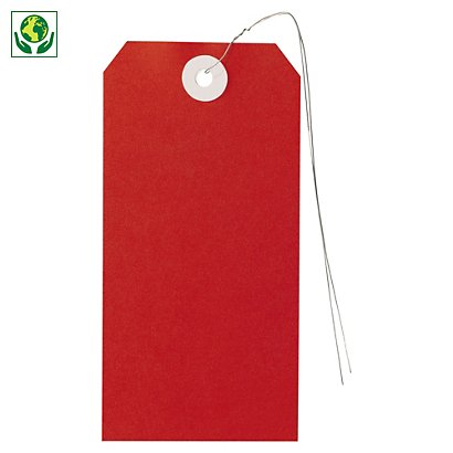 Etiquetas  de cartón rojo - 1