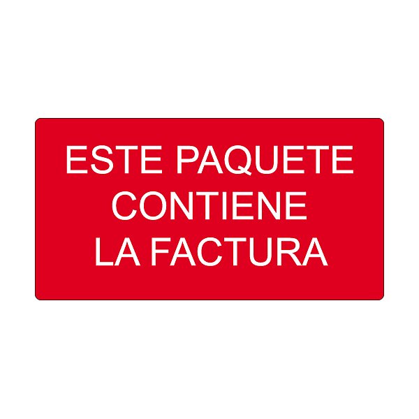 Etiquetas de información de entrega 100x60mm, Etiquetas "contiene factura" - 2