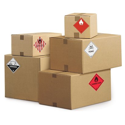 Etiquetas para el transporte de materias peligrosas en rollo - 1